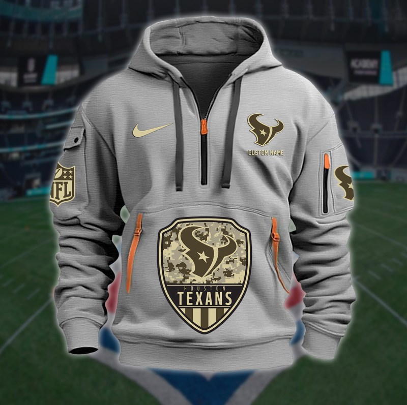 Houston Texans Quarter Zip Hoodie