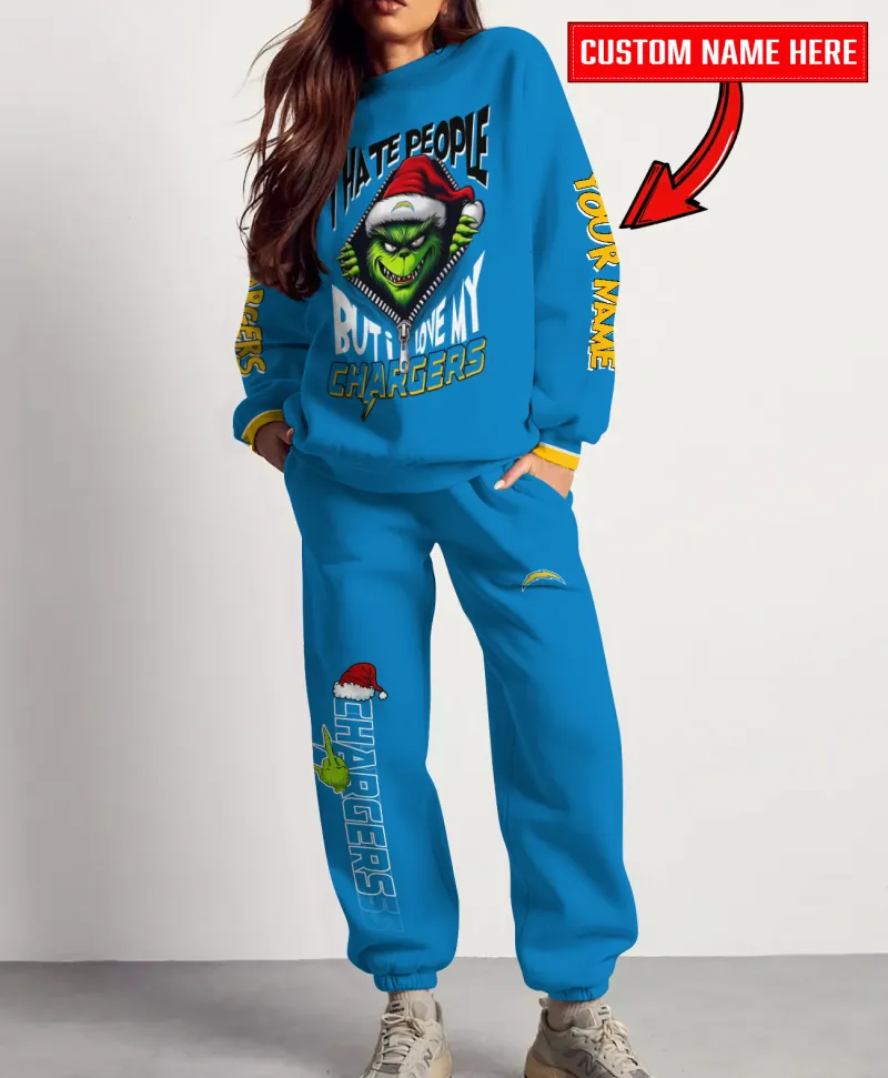 Los Angeles Chargers Sweatshirt and Sweatpants Christmas Collection