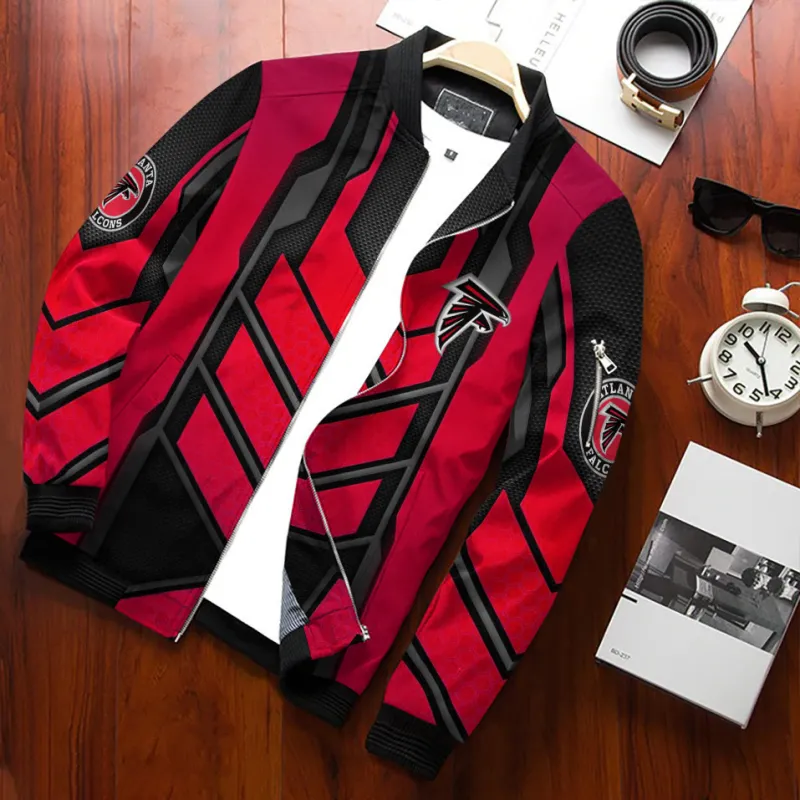 Atlanta Falcons Bomber Jacket Front View