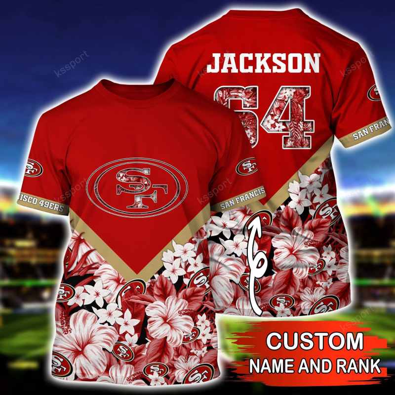 San Francisco 49ers Personalized Shirt and Shorts