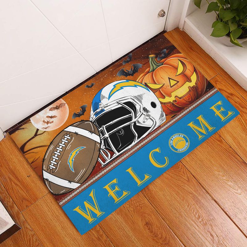 Los Angeles Chargers Halloween Doormat