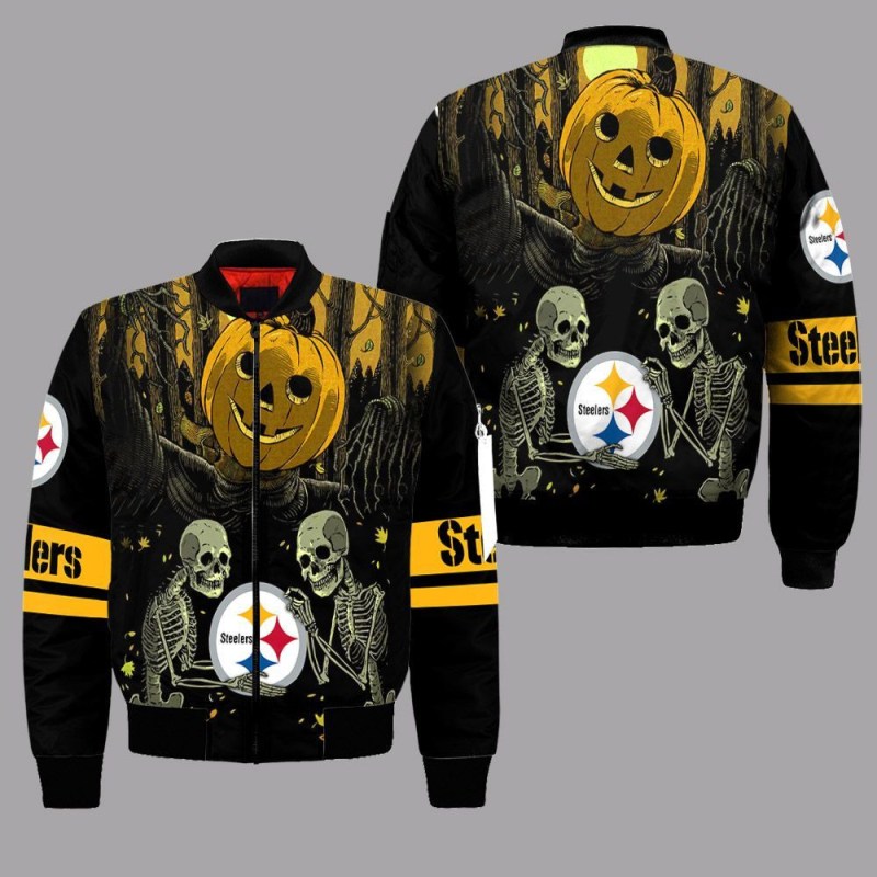 Pittsburgh Steelers Halloween Bomber Jacket