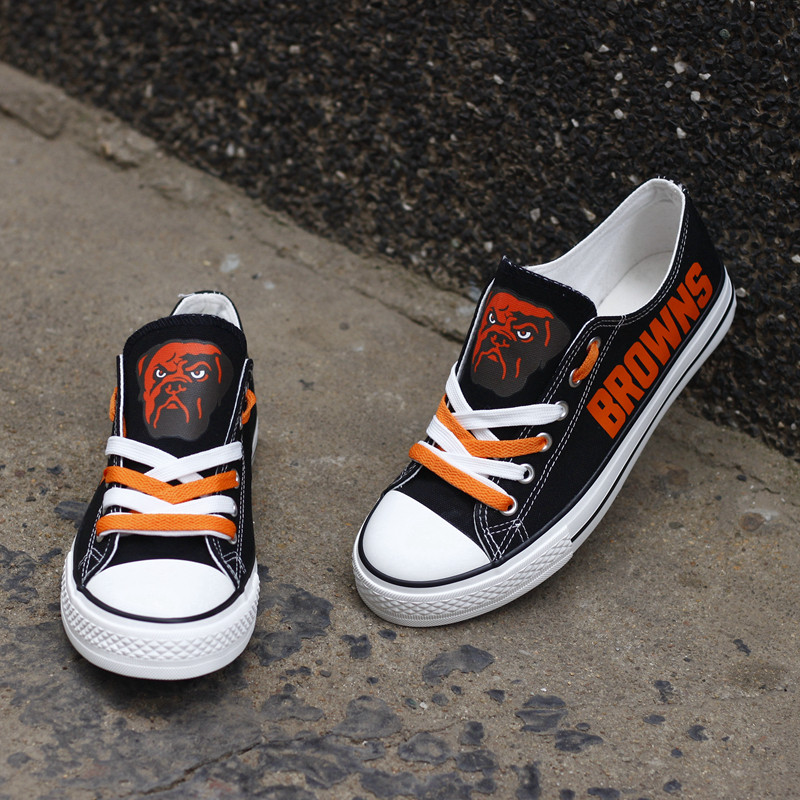 Cleveland Browns New Low Top Sneakers Side View