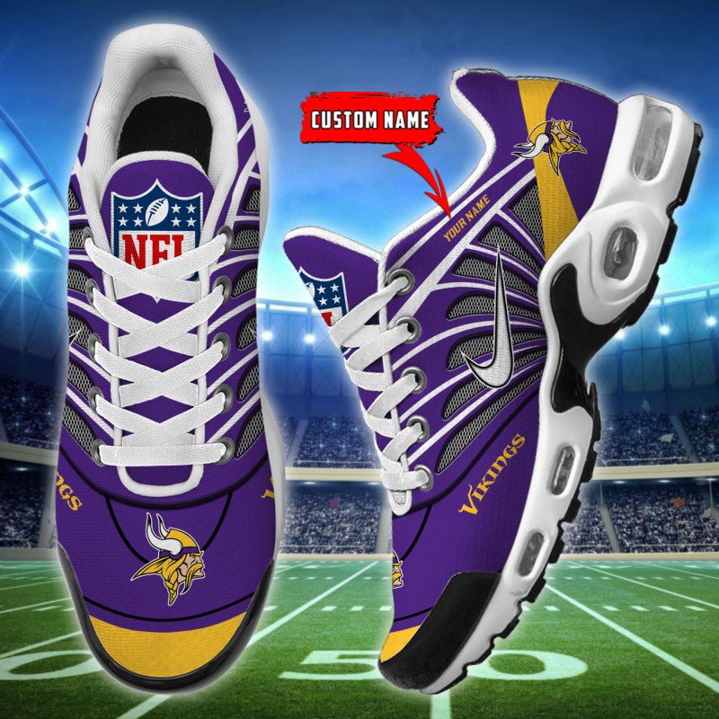 Front view of Minnesota Vikings T-N Youth Sneakers