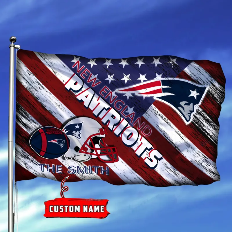 New England Patriots Personalized Flag