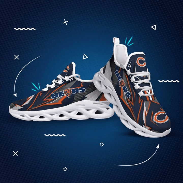 Chicago Bears Yezy Sneakers Side View