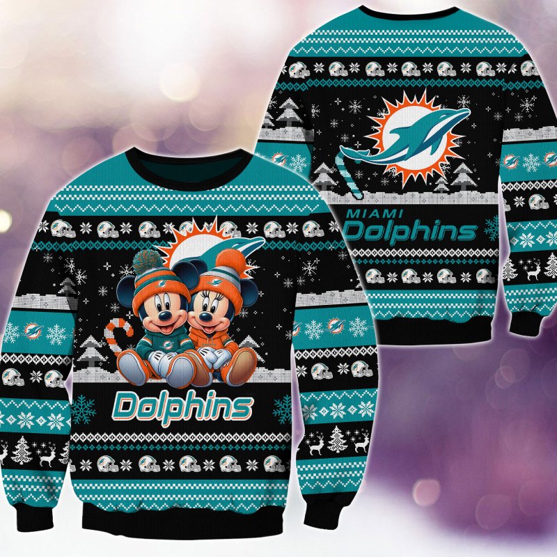 Miami Dolphins Ugly Christmas Sweater