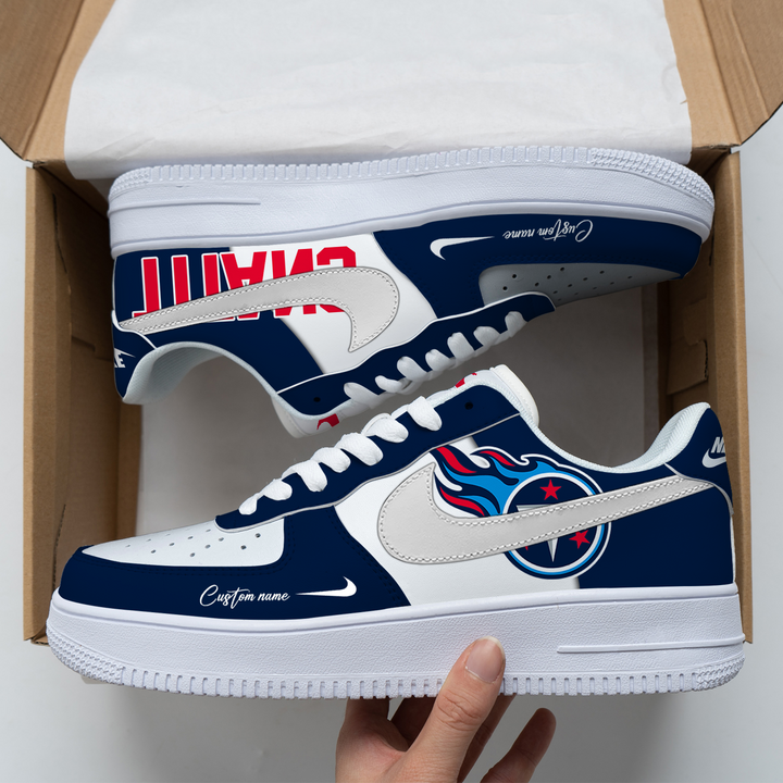 Tennessee Titans AF1 Style Shoes