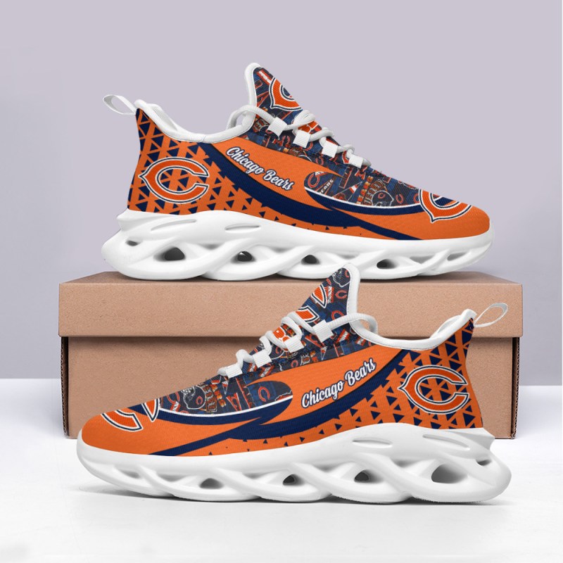 Chicago Bears Yezy Running Sneakers Side View