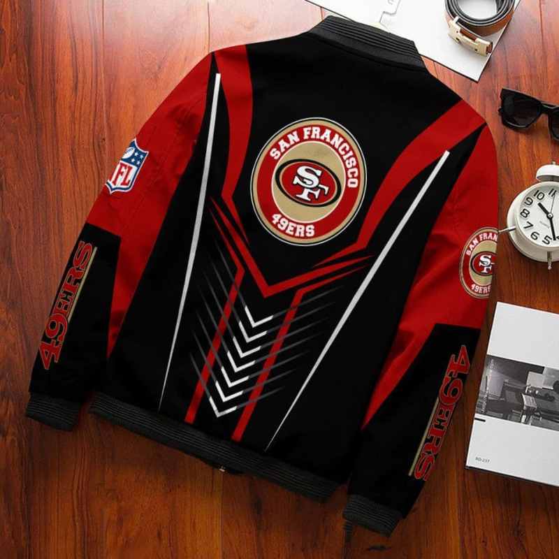 San Francisco 49ers Bomber Jacket Back View