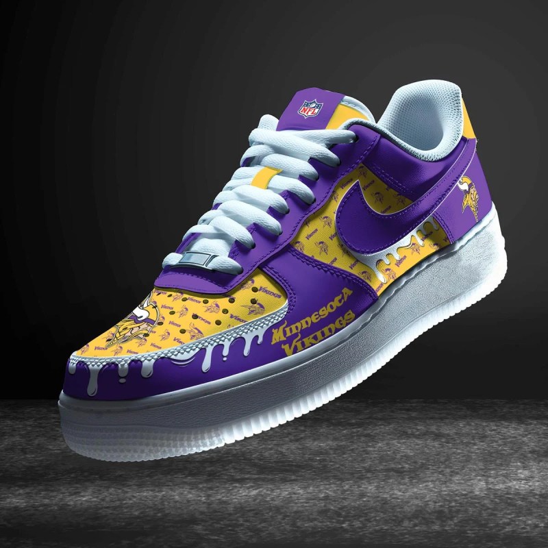 Minnesota Vikings New Personalized AF1-1 Sneakers