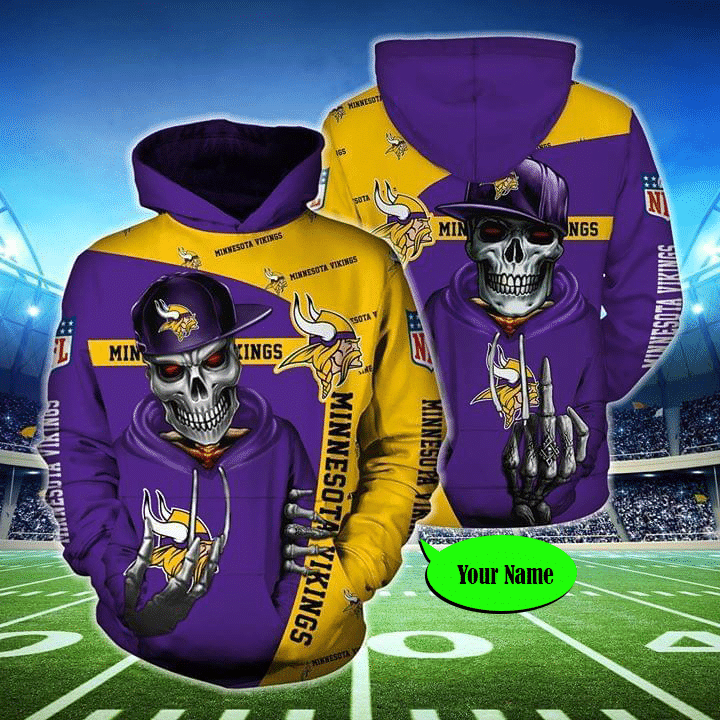 Minnesota Vikings Personalized All Over Printed Sweater