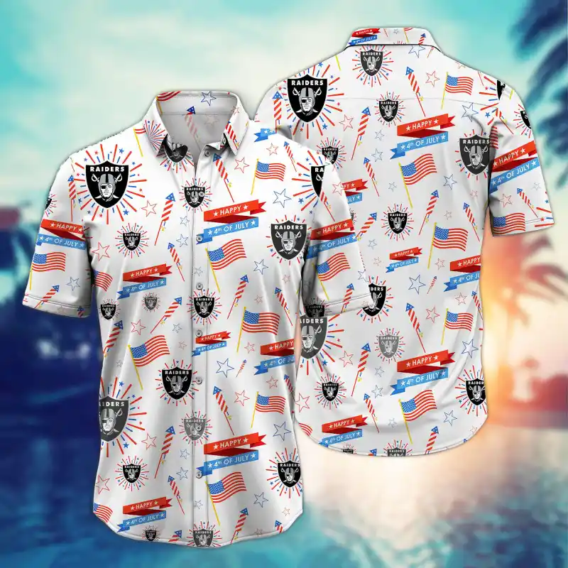 Las Vegas Raiders Button Shirt Mockup