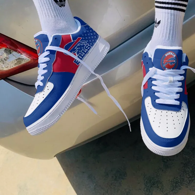 Buffalo Bills AF1 Shoes Top View