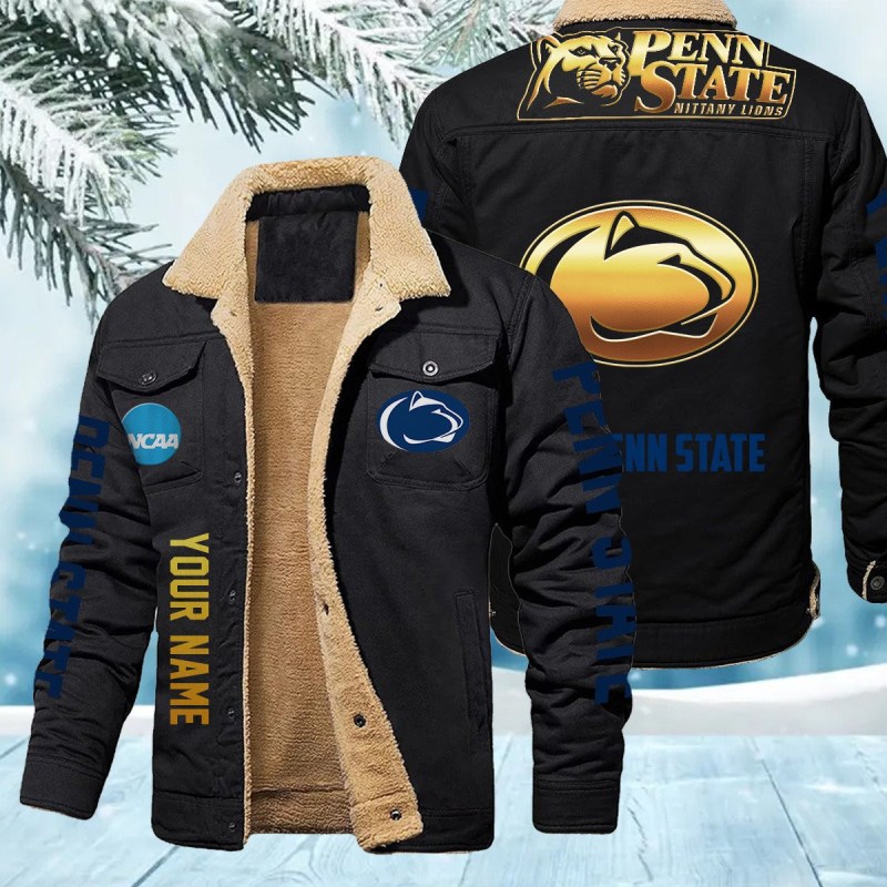 Penn State Nittany Lions Personalized Winter Fleece Bomber Jacket