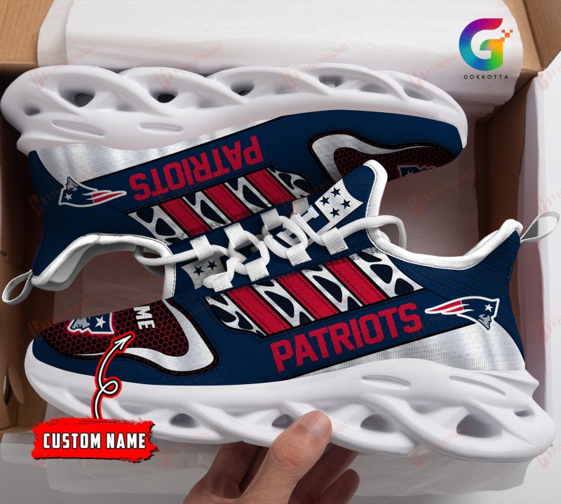 New England Patriots Personalized Yezy Running Sneakers