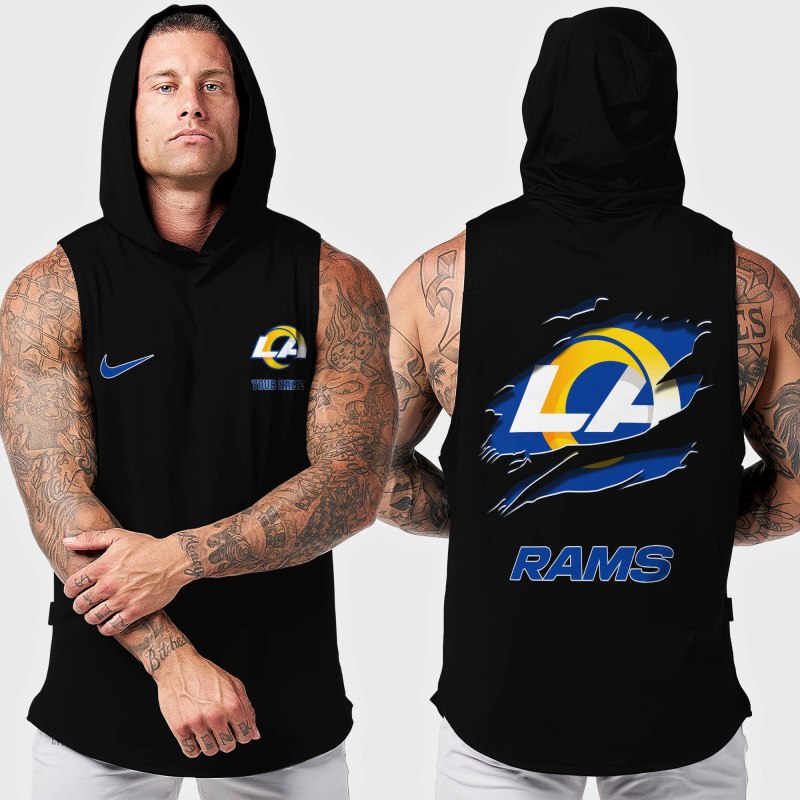 Los Angeles Rams Men's Workout Hooded Tank Top