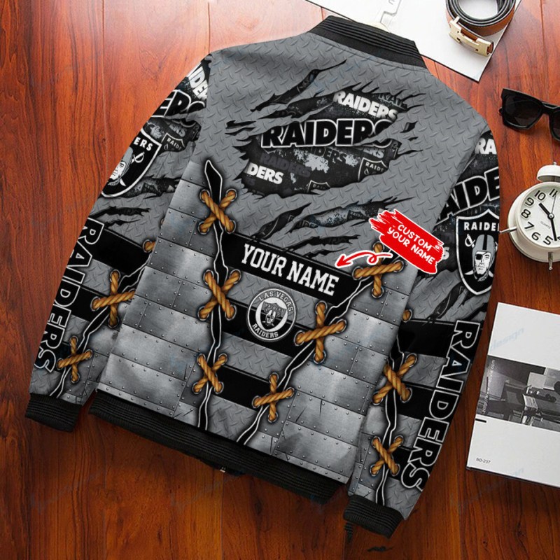 Las Vegas Raiders Personalized Bomber Jacket
