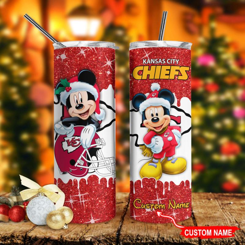 Kansas City Chiefs Glitter Tumbler