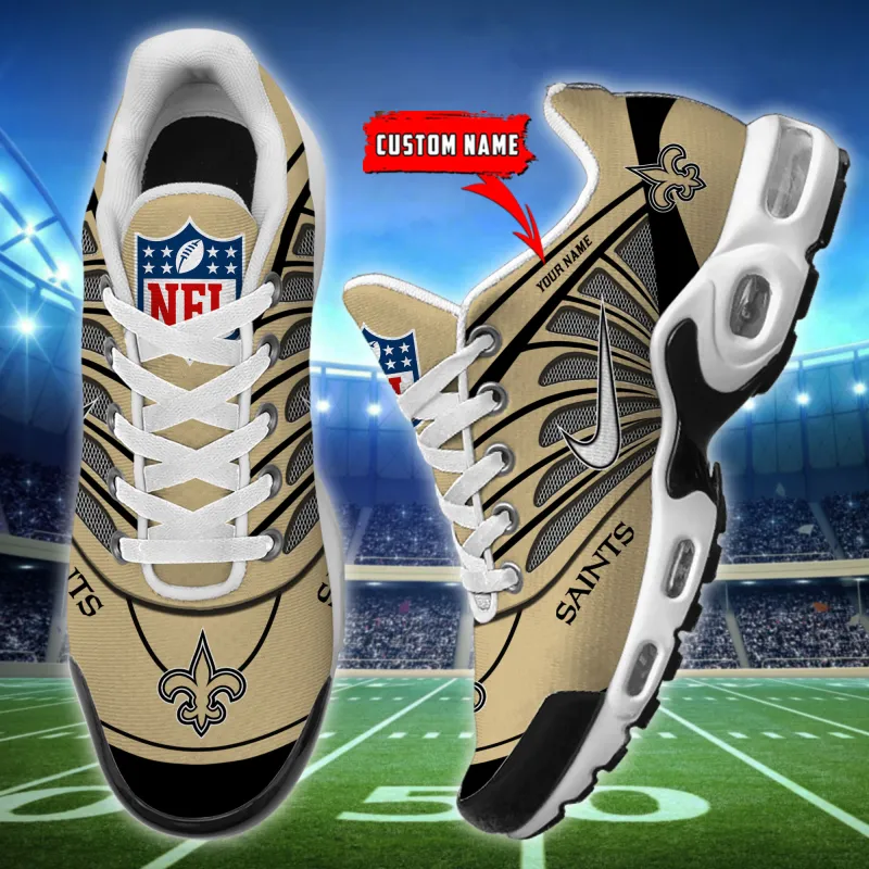 New Orleans Saints Personalized T-N Youth Sneakers Image 1