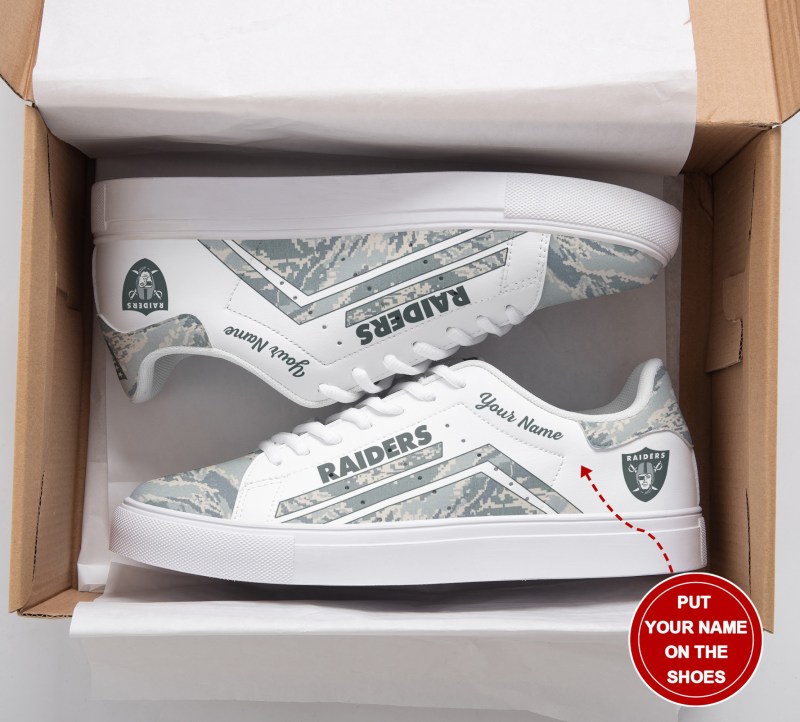 Las Vegas Raiders Custom Sneakers Detail