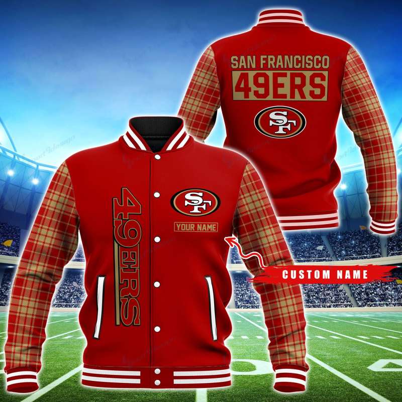 San Francisco 49ers Personalized Baseball Jacket