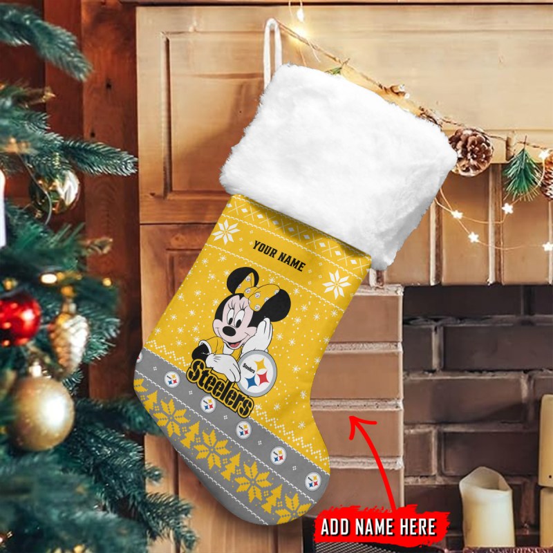 Pittsburgh Steelers Personalized Christmas Socks