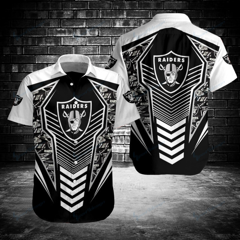 Las Vegas Raiders Button Shirt Sizing Chart