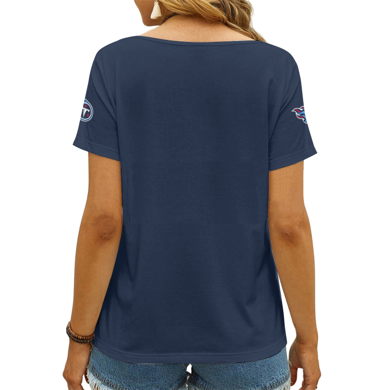 Tennessee Titans V-neck Women T-shirt Image 3
