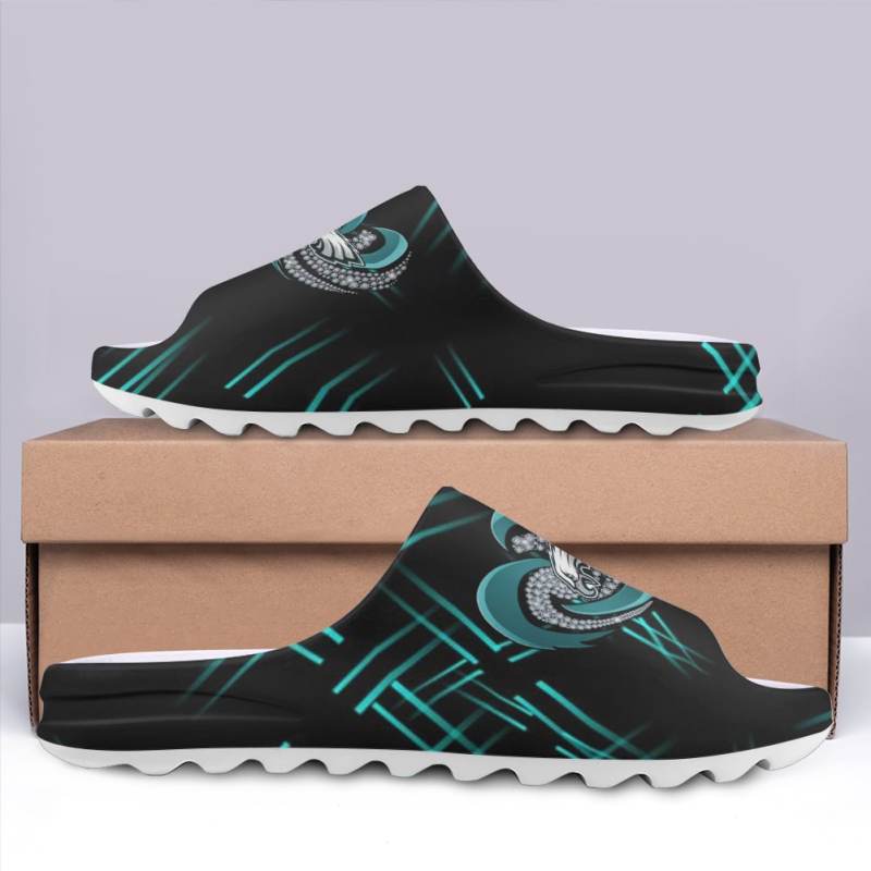 Philadelphia Eagles Yeezy Slippers Side