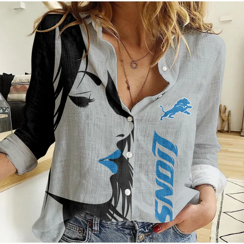 Detroit Lions Woman Shirt Image 2