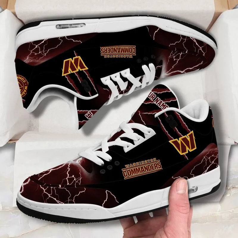 Washington Commanders Basic Leather JD03 Shoes - Men and Women