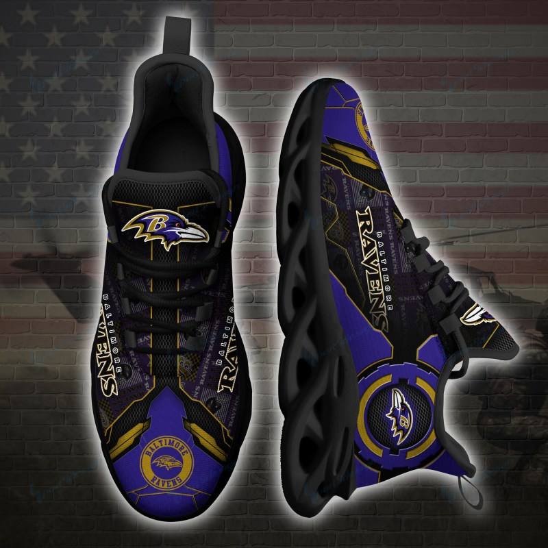 Baltimore Ravens Sneakers Back View