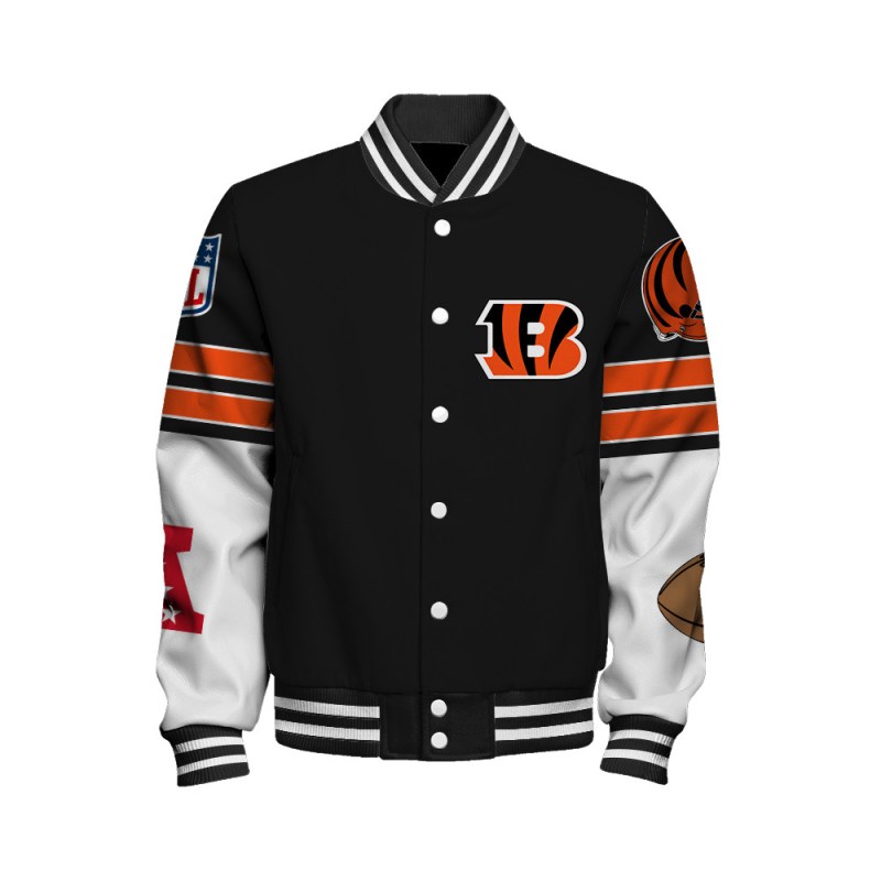 Cincinnati Bengals Varsity Jacket - Back View