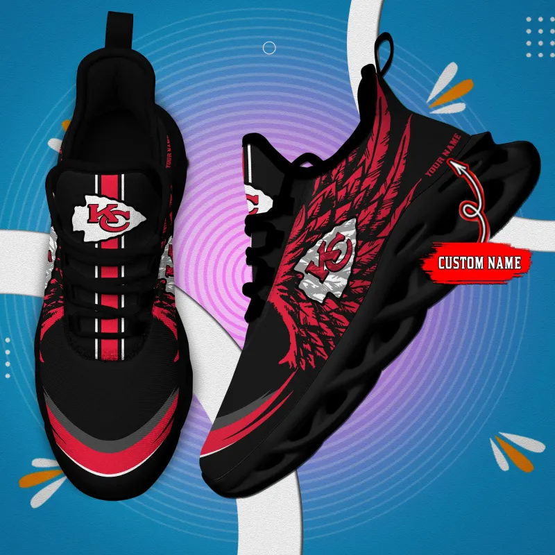 Personalized Yeezy Running Sneakers for Kansas City Chiefs Fans
