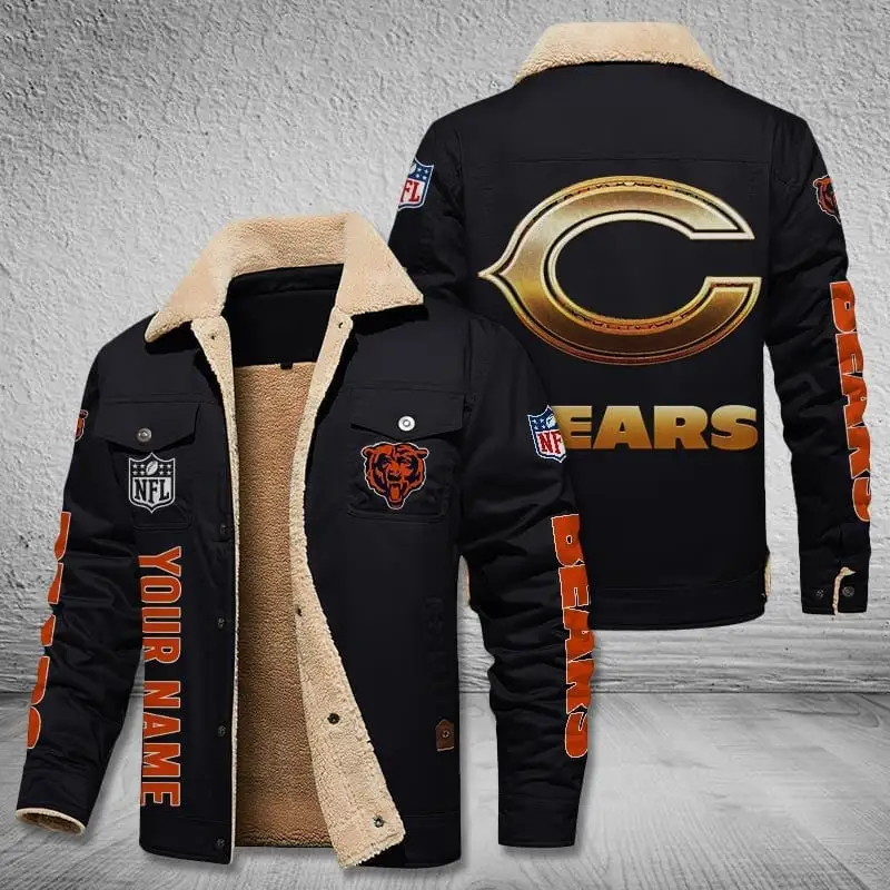 Chicago Bears Winter Fleece Bomber Jacket