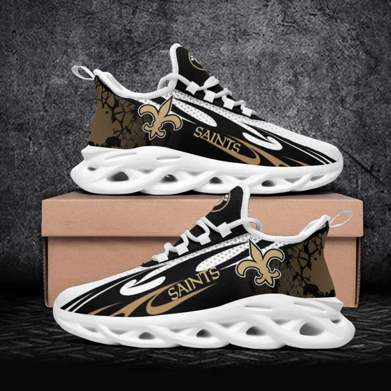 New Orleans Saints Yezy Running Sneakers - Detail View