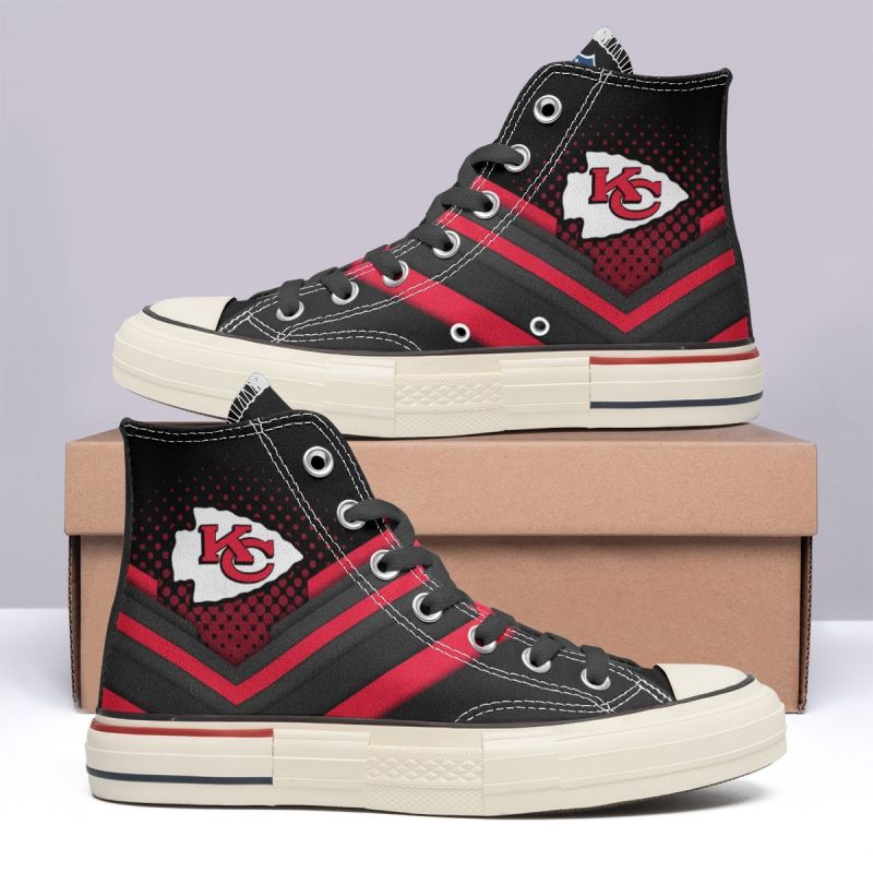 NFL Chiefs Canvas Shoes for Football Fans