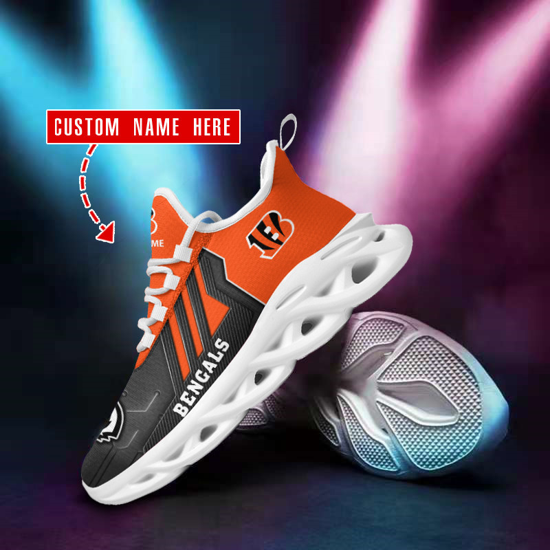 Cincinnati Bengals Personalized Yezy Running Sneakers