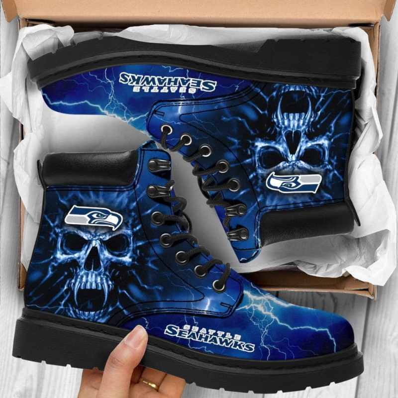 Seattle Seahawks TBL Boots - NFL Christmas Sweater Holiday Apparel