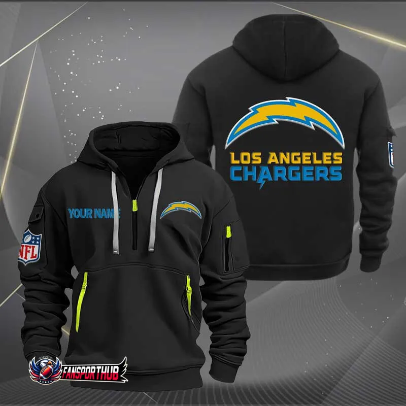 Los Angeles Chargers Quarter Zip Hoodie