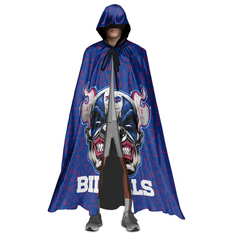 Buffalo Bills Halloween Clown Cloak Front View