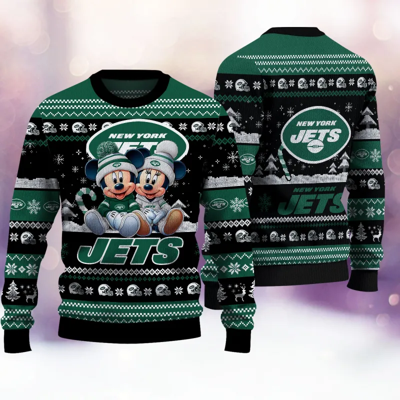 New York Jets Ugly Christmas Sweater - Detail View