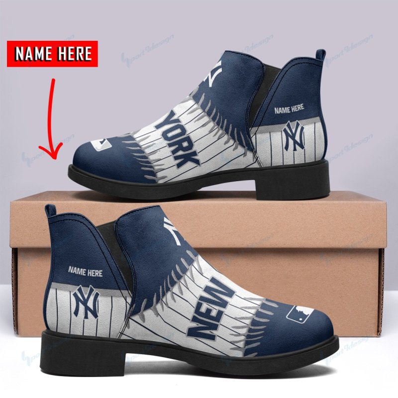 New York Yankees Personalized Comfort & Fashion Short Boots - Image 1