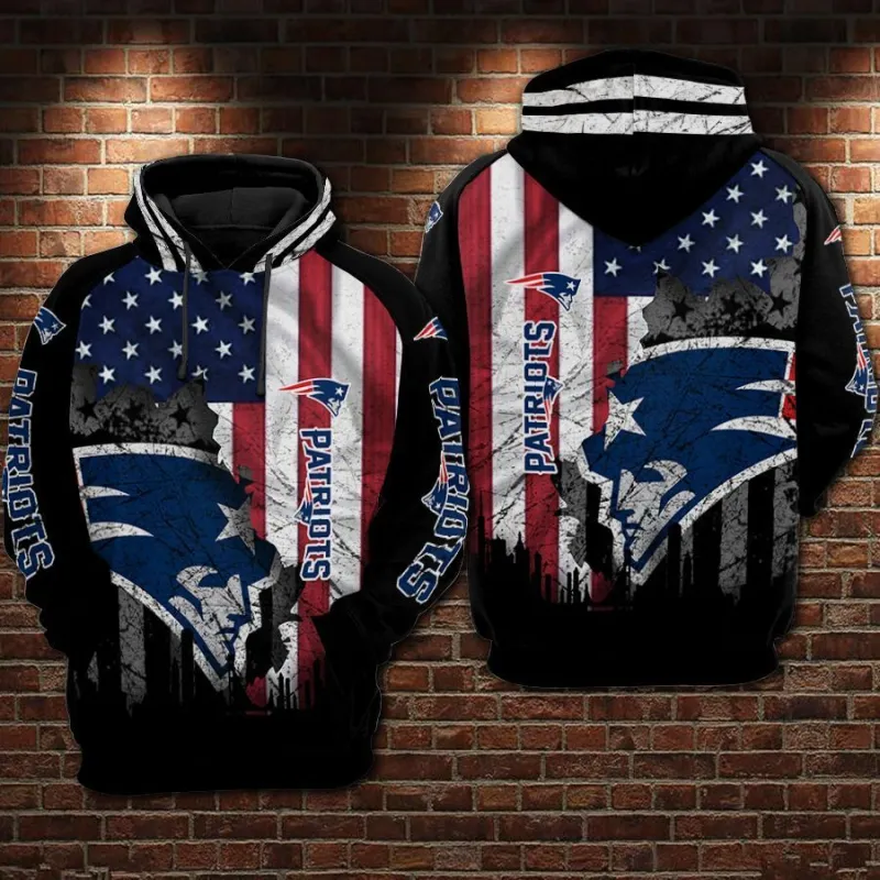 New England Patriots Flag Hoodie