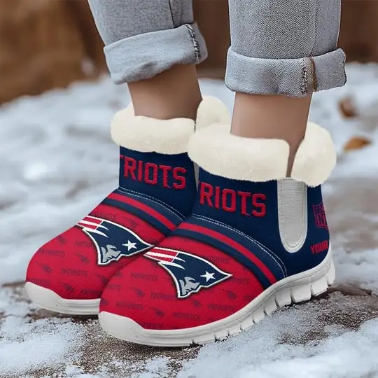 Comfy Winter Snow Boots for Football Fans