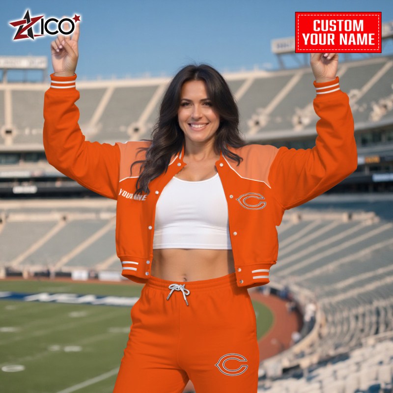 Chicago Bears Varsity Jacket and Sweatpants Set
