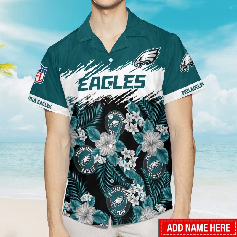 Philadelphia Eagles Personalized Summer Hawaiian Shirt