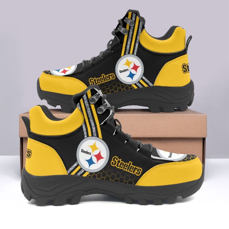 Pittsburgh Steelers Hiking Shoes Back View