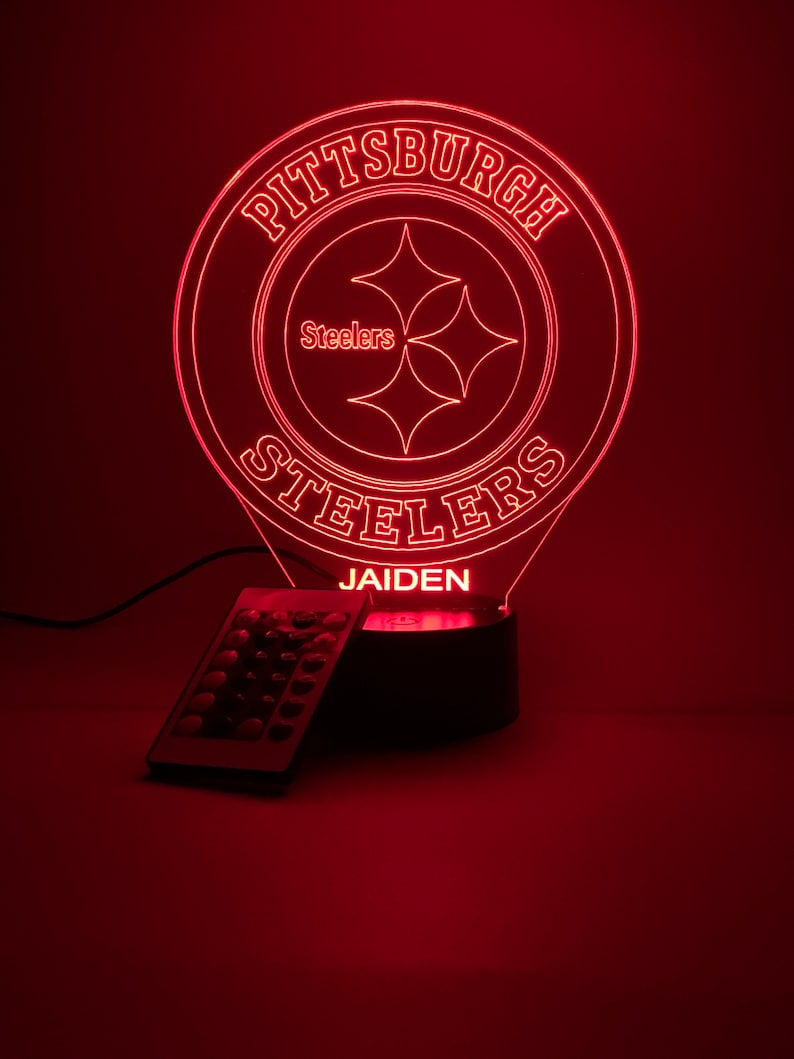 Pittsburgh Steelers Personalized 3D Lamp For Sport Fans AZ3DLA027